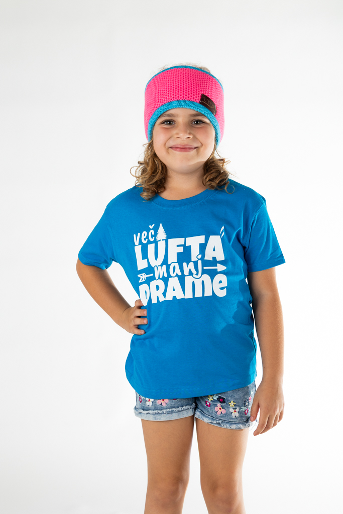 Otroški trak za ušesa Avantura, neon roza/turkizen