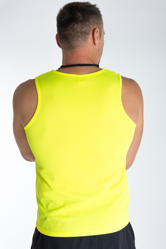 MOŠKA ACTIVE DRY ŠPORTNA MAJICA - BREZ ROKAV RUMENA