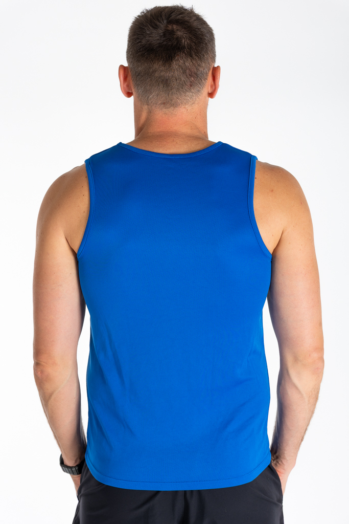 MOŠKA ACTIVE DRY ŠPORTNA MAJICA - BREZ ROKAV MODRA