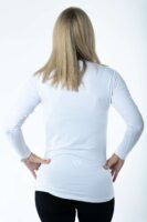 Unisex Funkcijska majica -Dolg rokav bela: Moj lajf, moj tempo