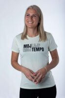 ŽENSKA  ŠPORTNA MAJICA -Moj lajf, moj tempo, Mint