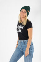 LUFT Flow pletena kapa zelena