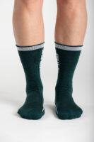 Zimske MERINO nogavice, zelene/ bele