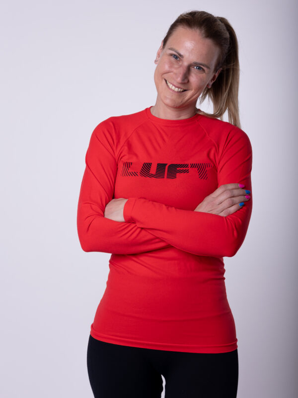 Kompresijska termo majica, rdeča