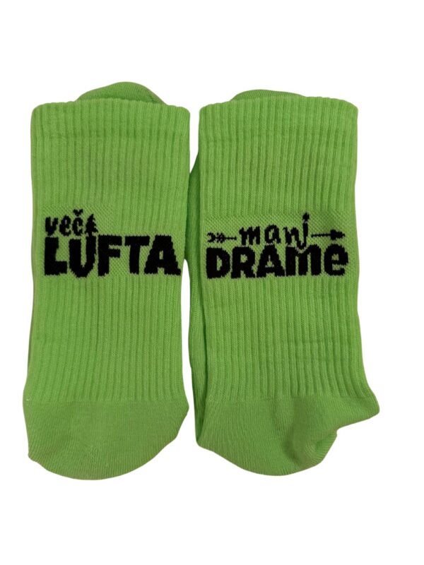 Več lufta, manj drame multisport nogavice, zelene