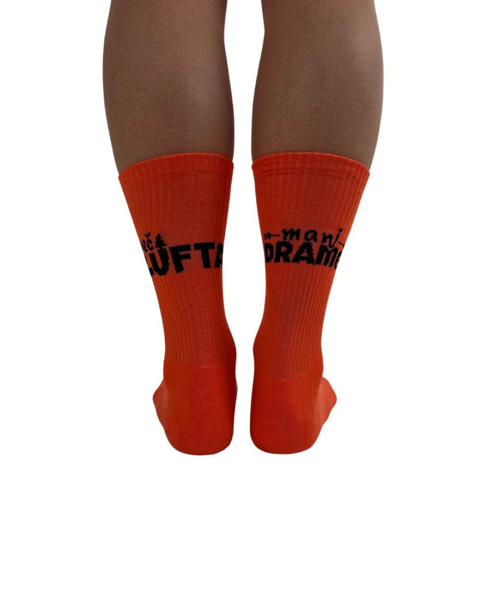 Več lufta, manj drame multisport nogavice, oranžne