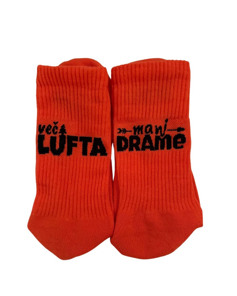 Več lufta, manj drame multisport nogavice, oranžne