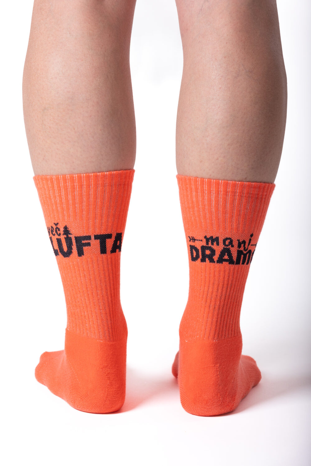 Več lufta, manj drame multisport nogavice, oranžne