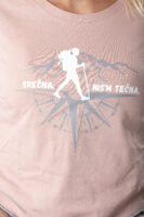 Ženska majica Casual, Srečna nisem tečna, baby roza